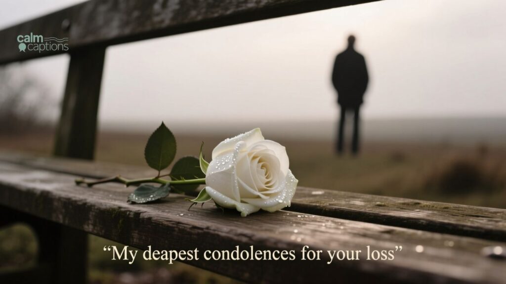 my deepest condolences for your loss