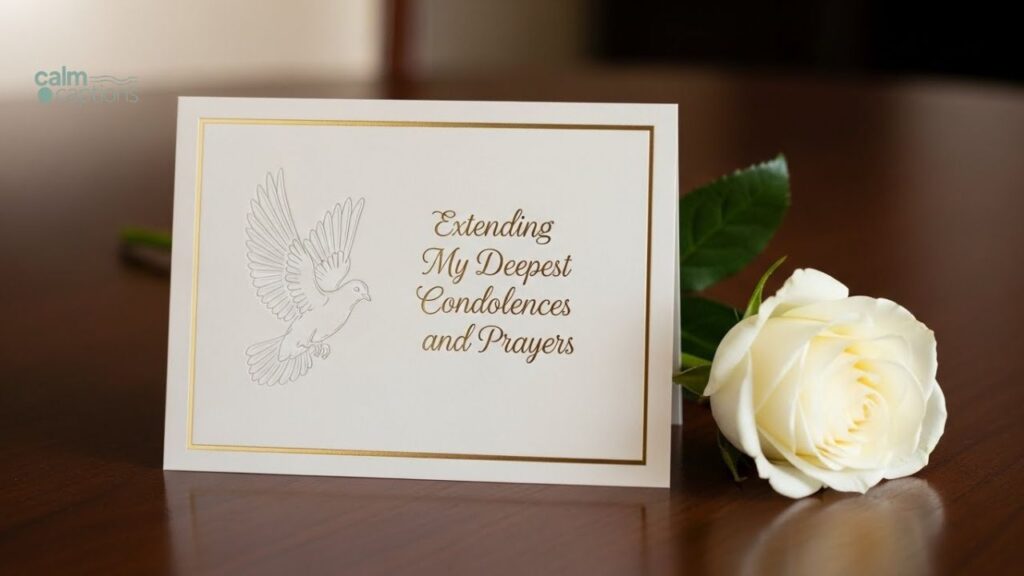 Extending My Deepest Condolences and Prayers