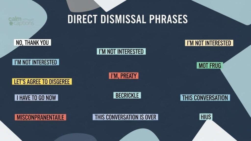 Direct Dismissal Phrases