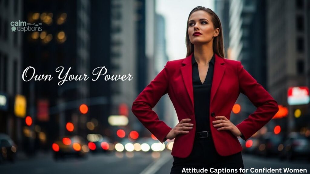 Attitude Captions for Confident Women