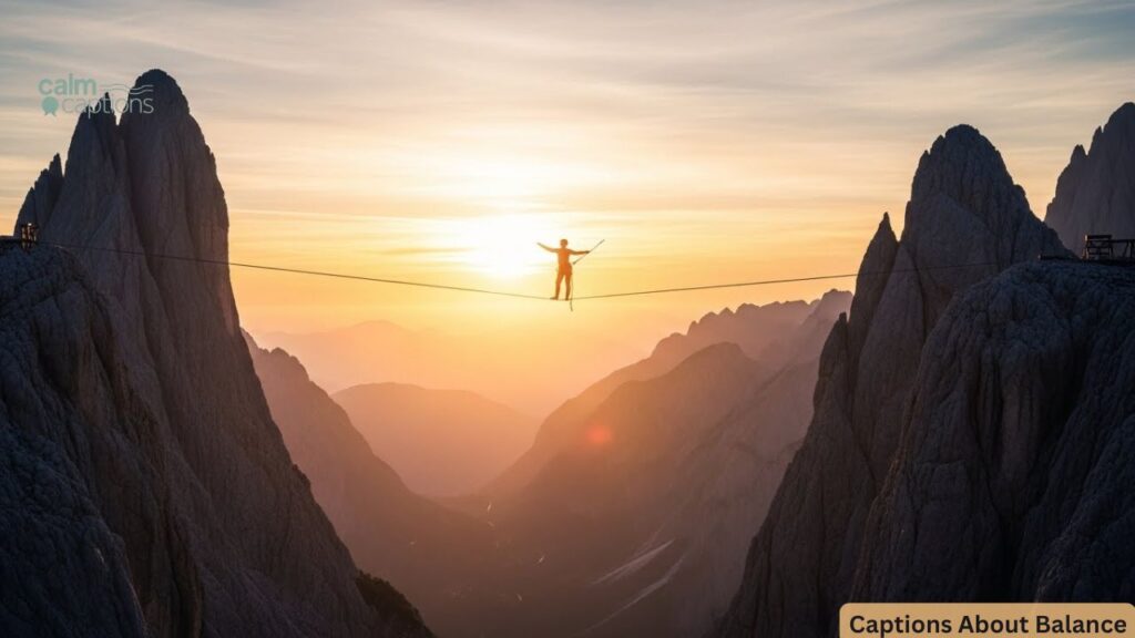 Captions About Balance