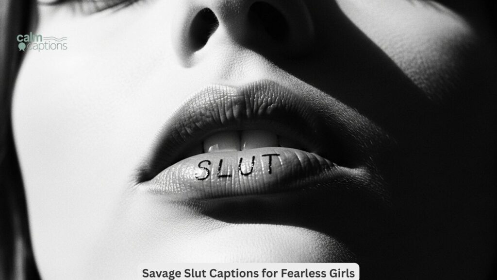 Savage Slut Captions for Fearless Girls