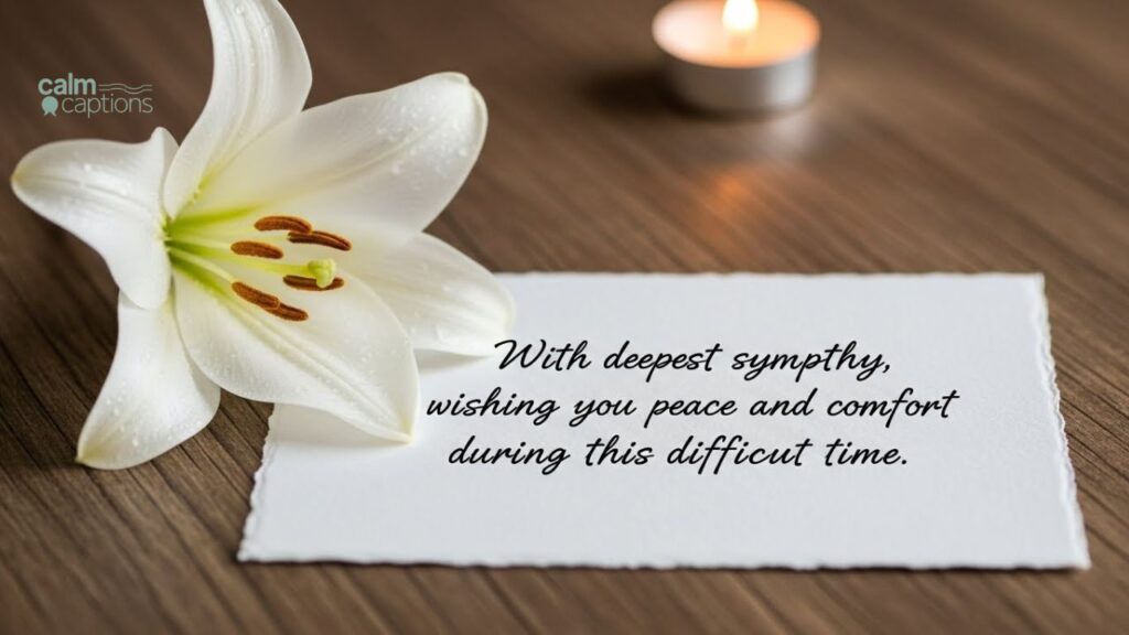 Simple Condolence Message