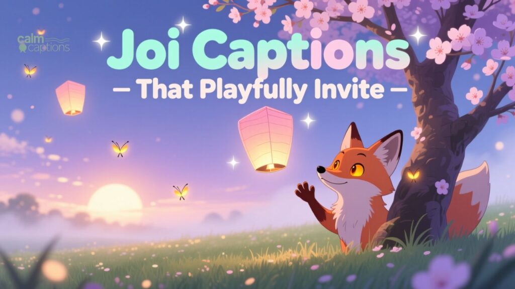 Joi Captions That Playfully Invite