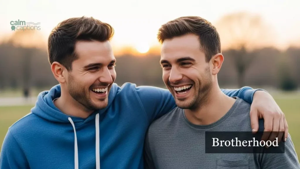 One Word Instagram Captions for Brother