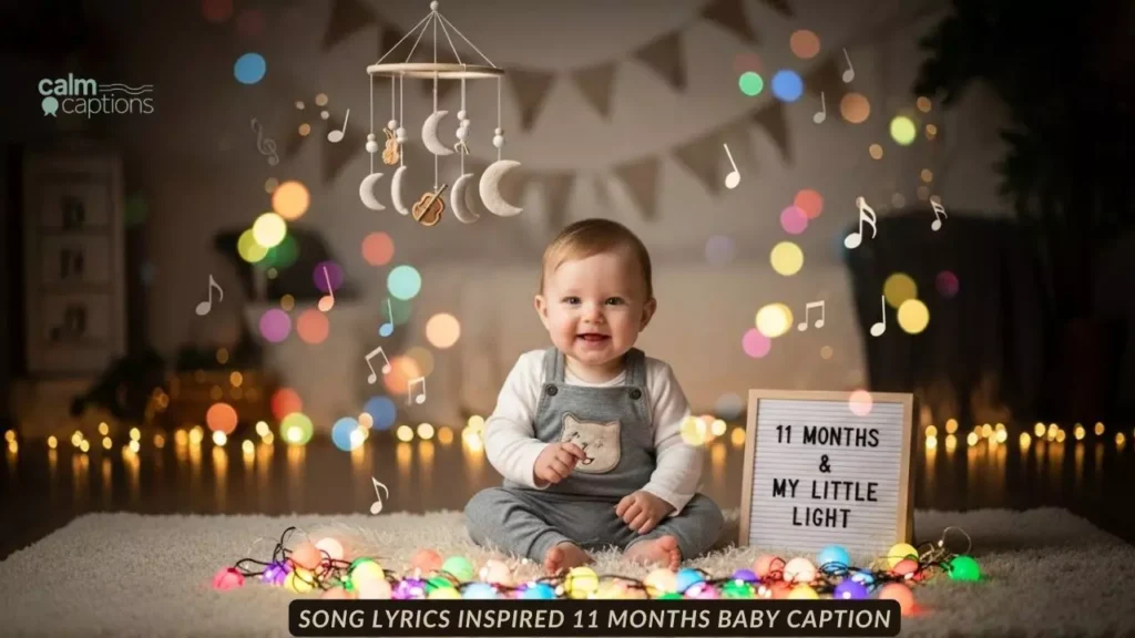 Song Lyrics Inspired 11 Months Baby Caption