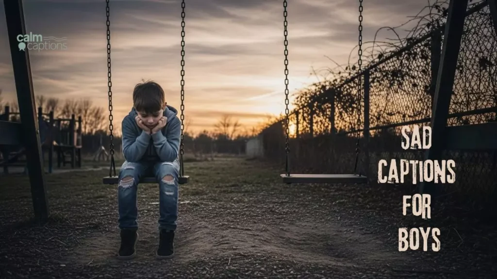 Sad Captions for Boys