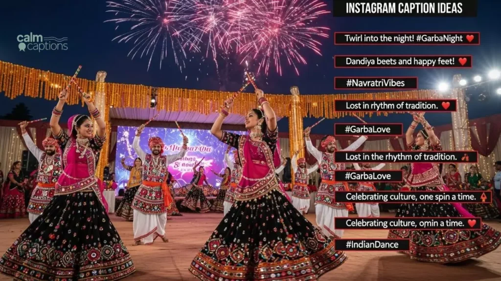 Creative Garba Instagram Captions That Shine