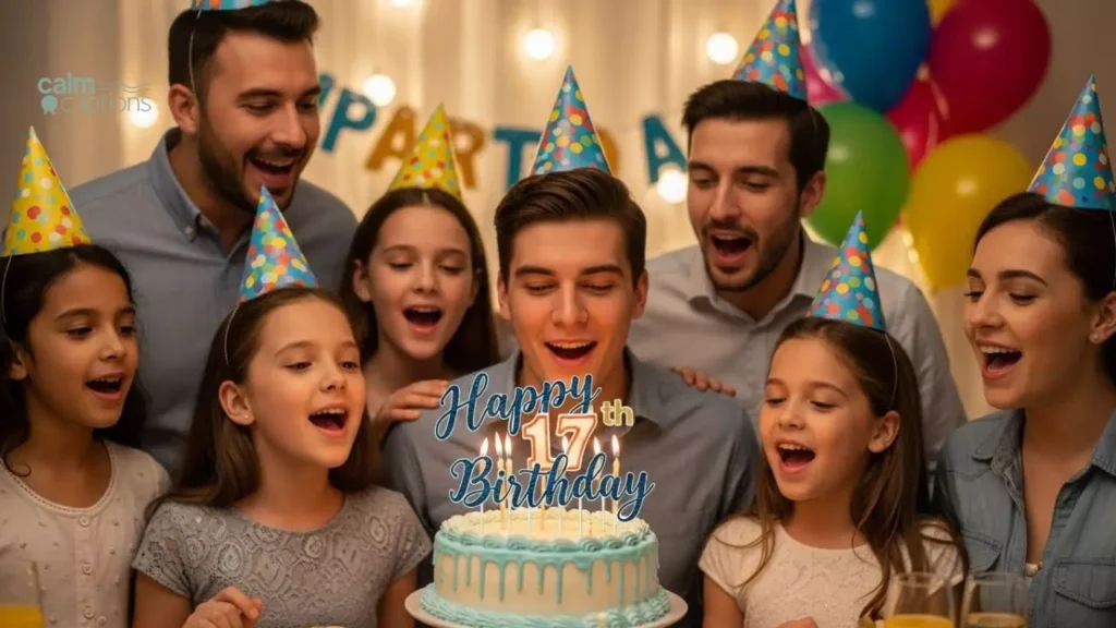 Family 17th Birthday Captions