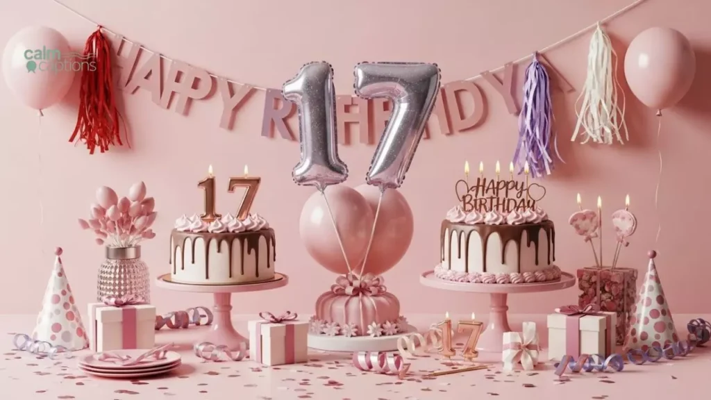 Simple And Catchy 17th Birthday Captions