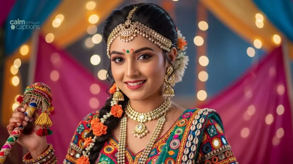 Cute Garba Look Captions for Instagram