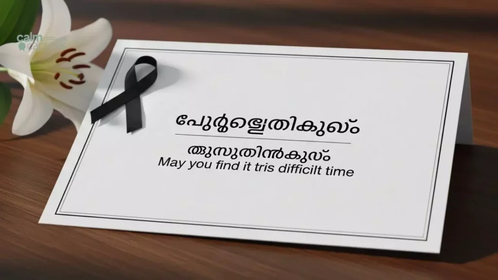 Hearty Condolence Message in Malayalam