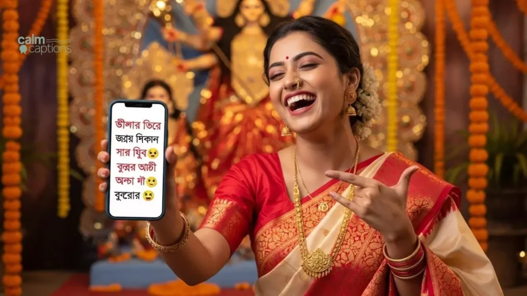Funny Bengali Captions For Instagram During Puja