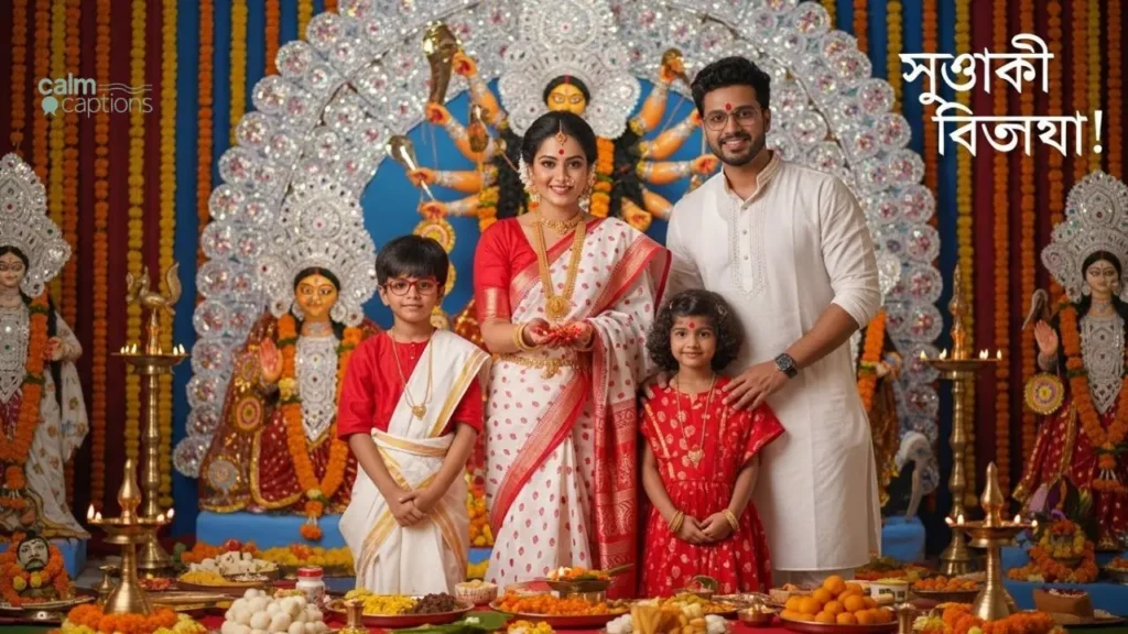 Family Bengali Puja Captions For Instagram