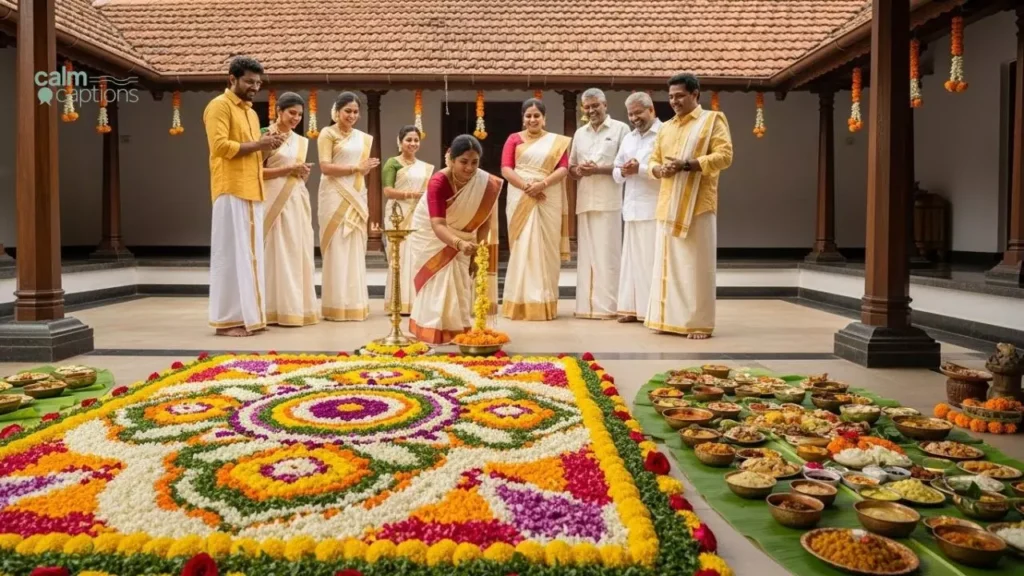 Onam Captions in English
