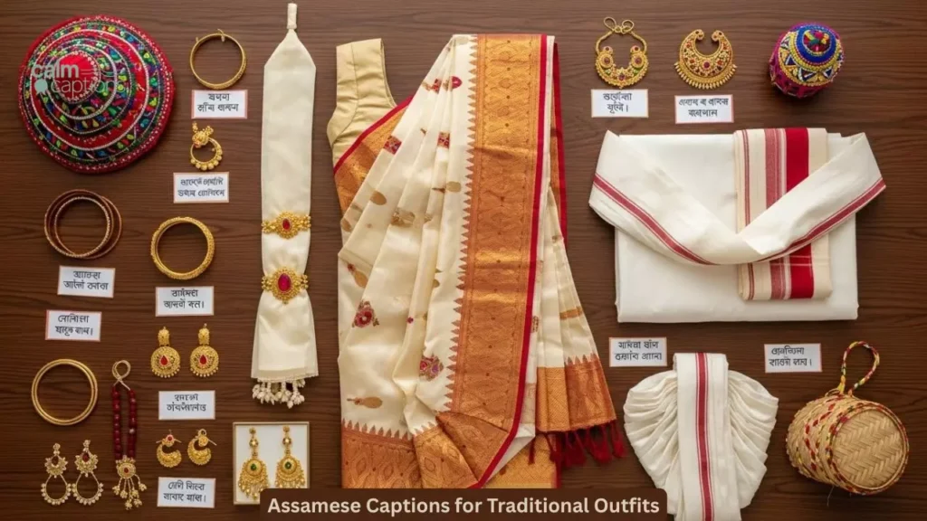 Assamese Captions for Traditional Outfits