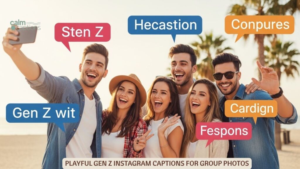 Playful Gen Z Instagram Captions For Group Photos
