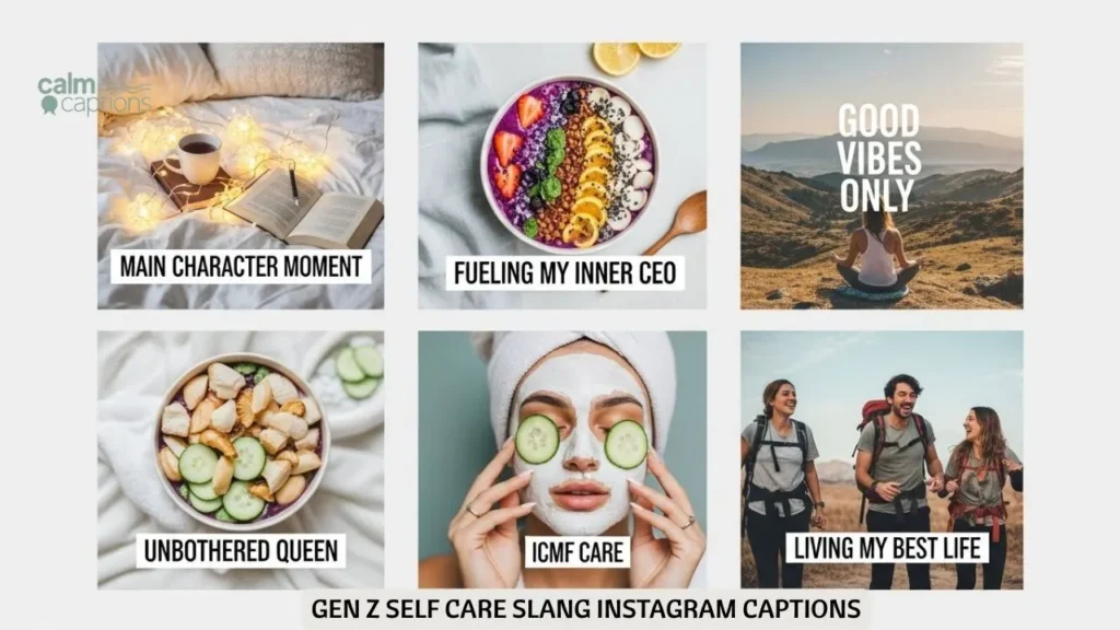 Gen Z Self Care Slang Instagram Captions