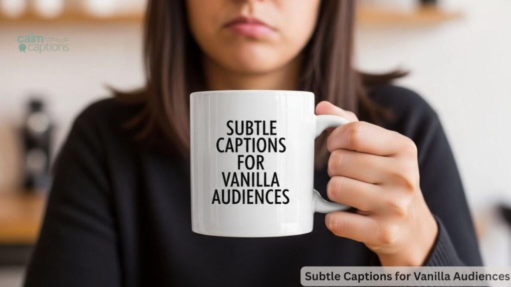 Subtle Captions for Vanilla Audiences