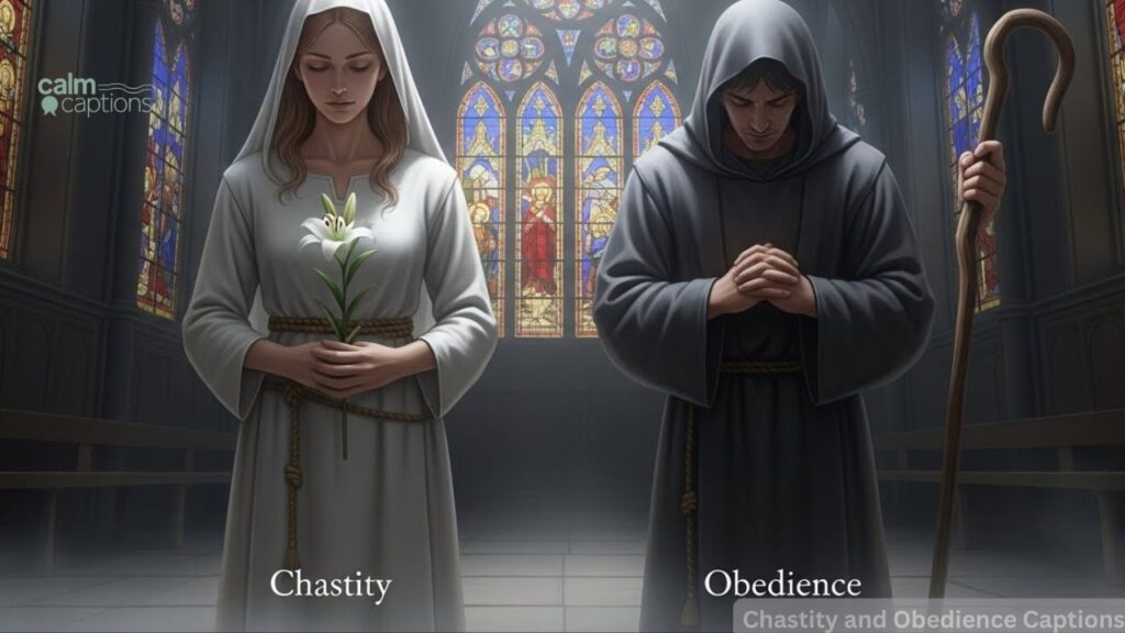 Chastity and Obedience Captions