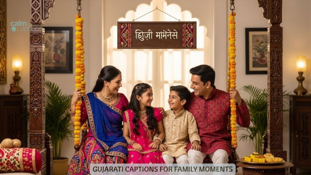 Gujarati Captions for Family Moments