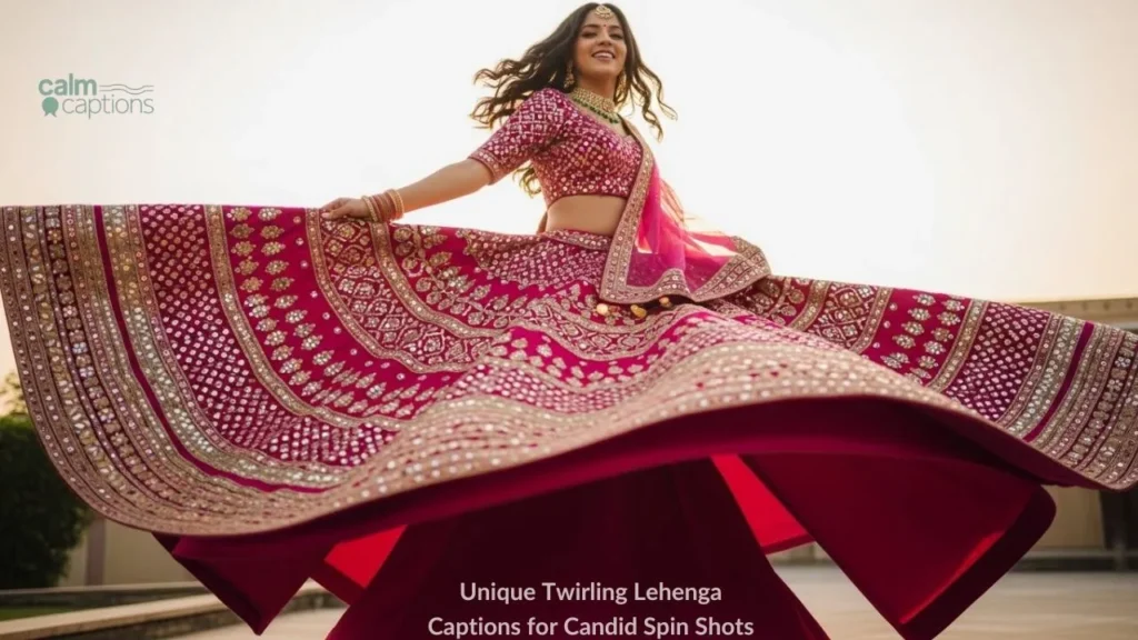 Unique Twirling Lehenga Captions for Candid Spin Shots