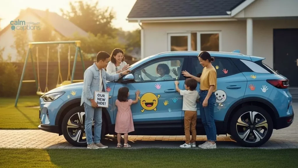Cute New Car Captions for Family