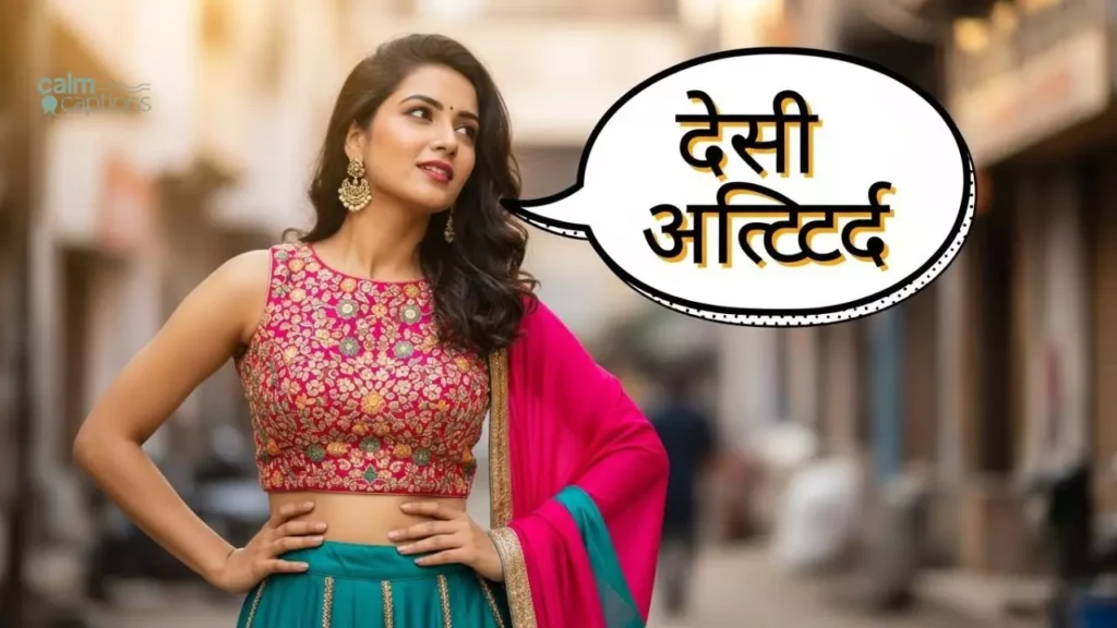 Desi Attitude Caption in Hindi