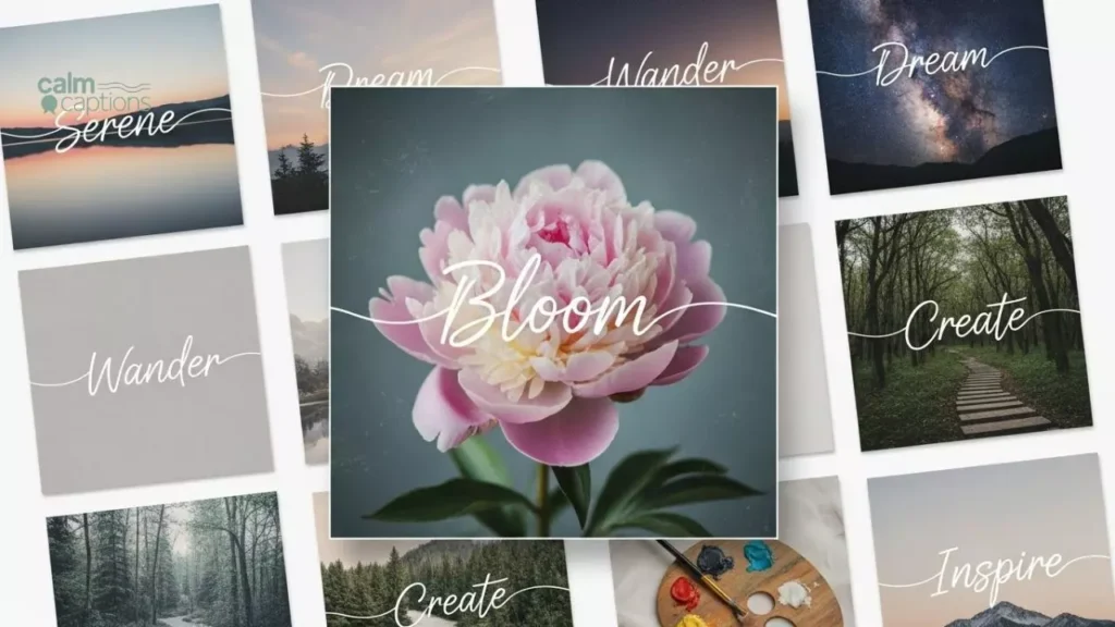Elegant One Word Captions For Pinterest