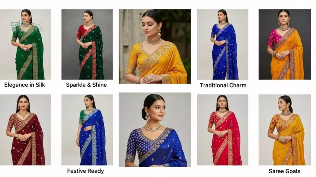 Festive Saree Captions For Pinterest Boards