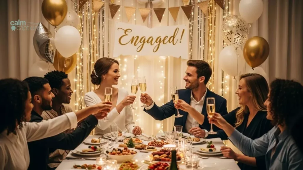 Engagement party captions