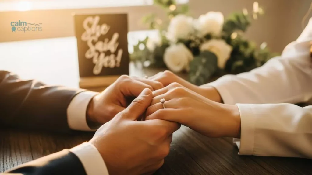 Engagement captions for couples in love