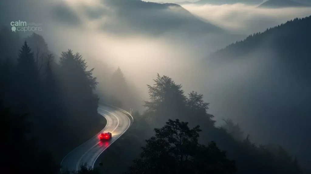 Foggy Mountain Captions