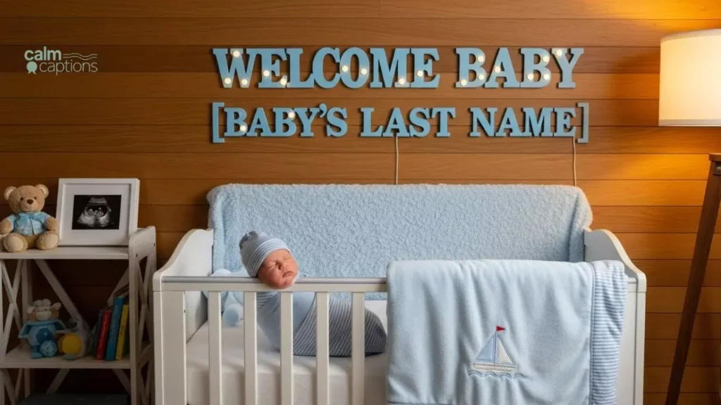 Welcome Status for Newborn Baby Boy