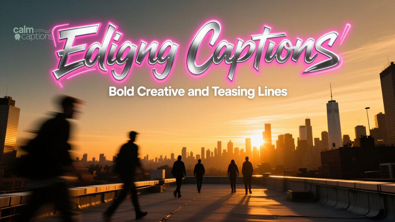 250+ Edging Captions with Bold Creative and Teasing Lines