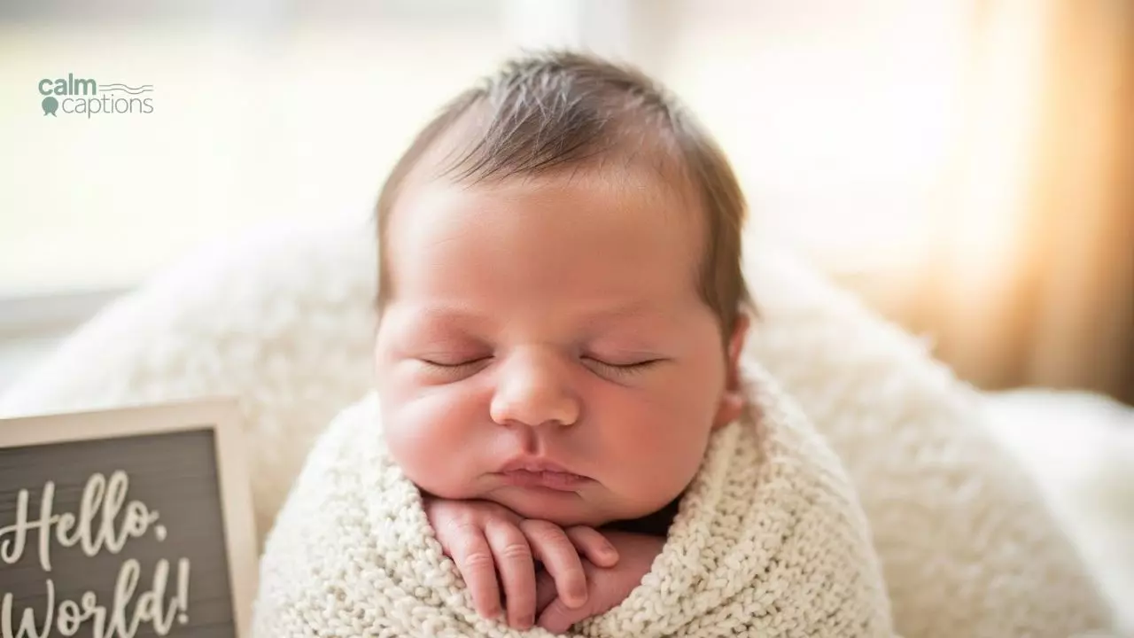 150+ Short & Sweet Newborn Baby Captions for Instagram